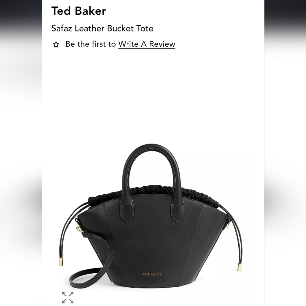 Ted Baker Black Safaz Shoulder Bag with Top Handles